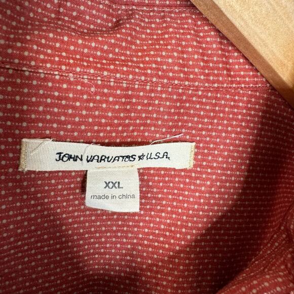 John Varvatos Double Button Chest Pocket Button-Down Shirt Long Sleeve XXL - Picture 6 of 10